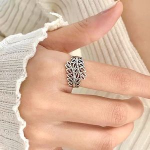 🍃 Infinity Leaf Trendy Sterling Silver Ring 🍃